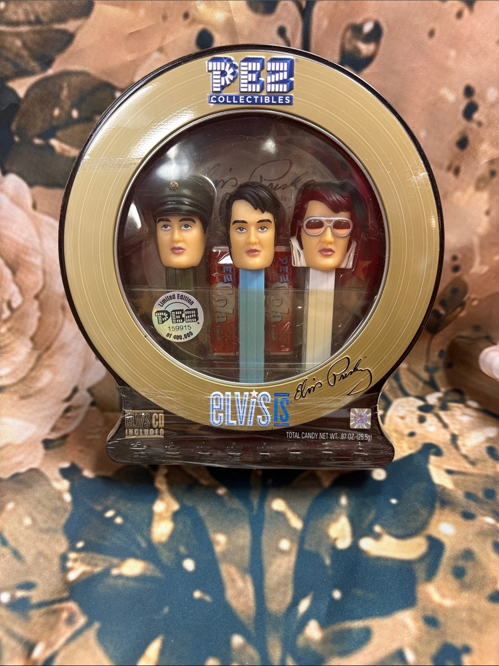 Elvis Trio Dispenser Set - Blue, White, Red Pez